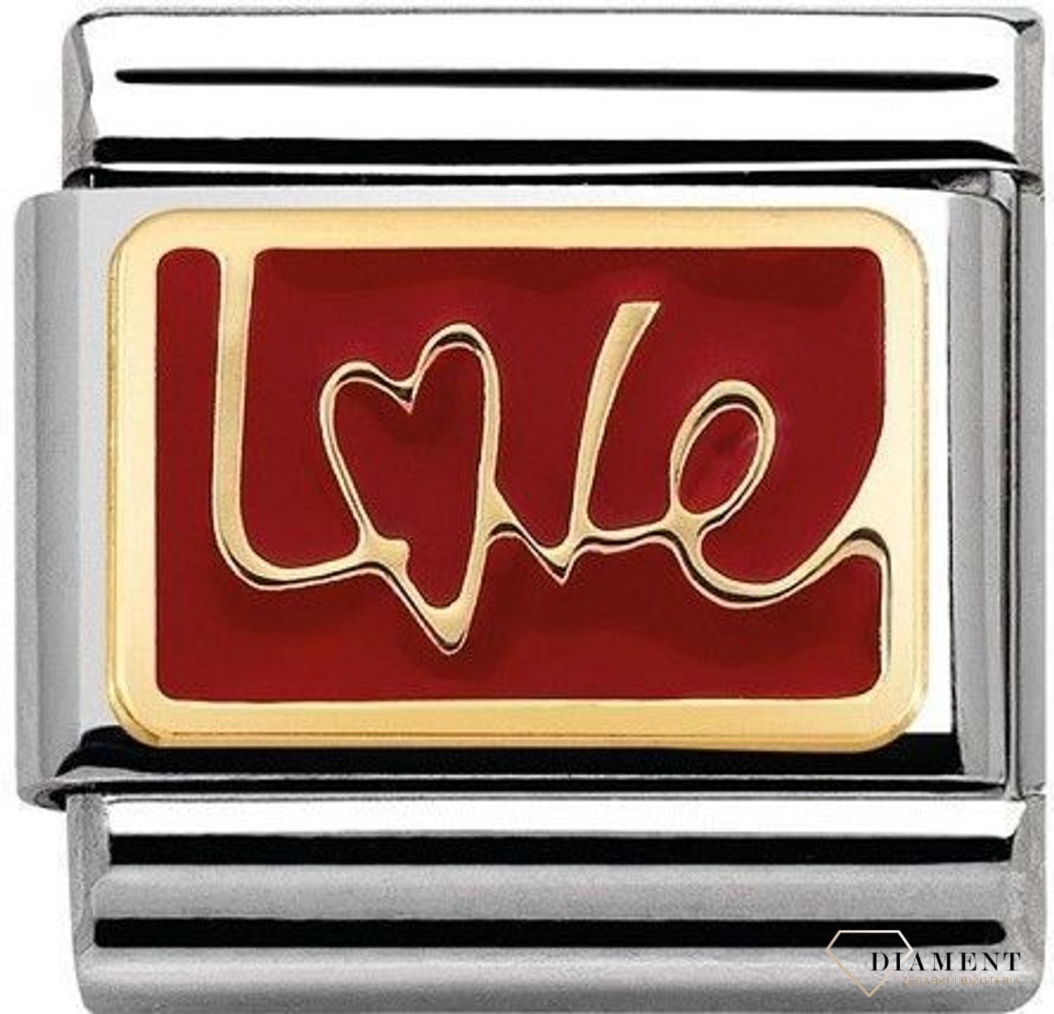 Nomination - Link 18K zawieszka złoto 'Napis Love' 030284 11 biżuteria nomination nomination zawieszki nomination baza.jpg